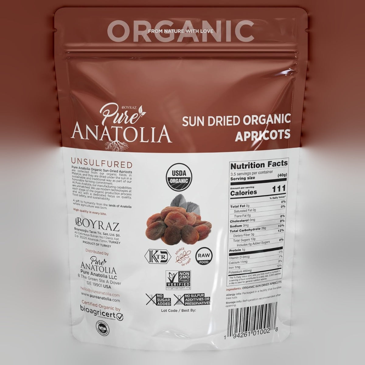 Organic Sun-Dried Apricots