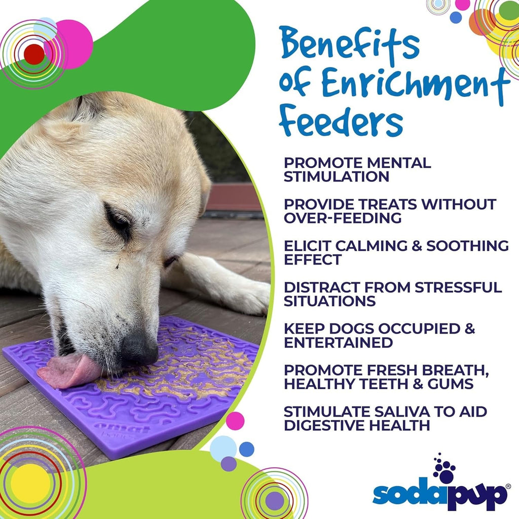 Bones eMat – Durable Dog Lick Mat Feeder