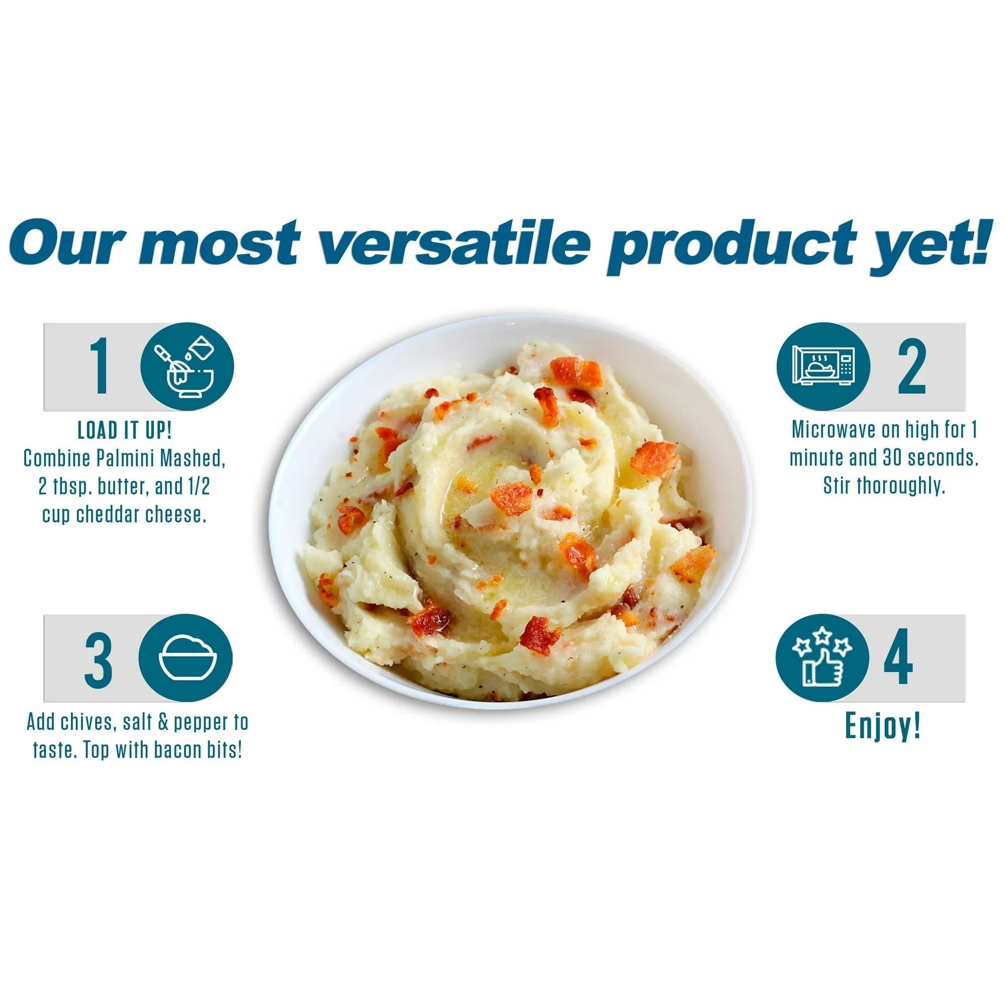 Mashed Hearts of Palm - Mashed Potato Alternative (6 Pack)