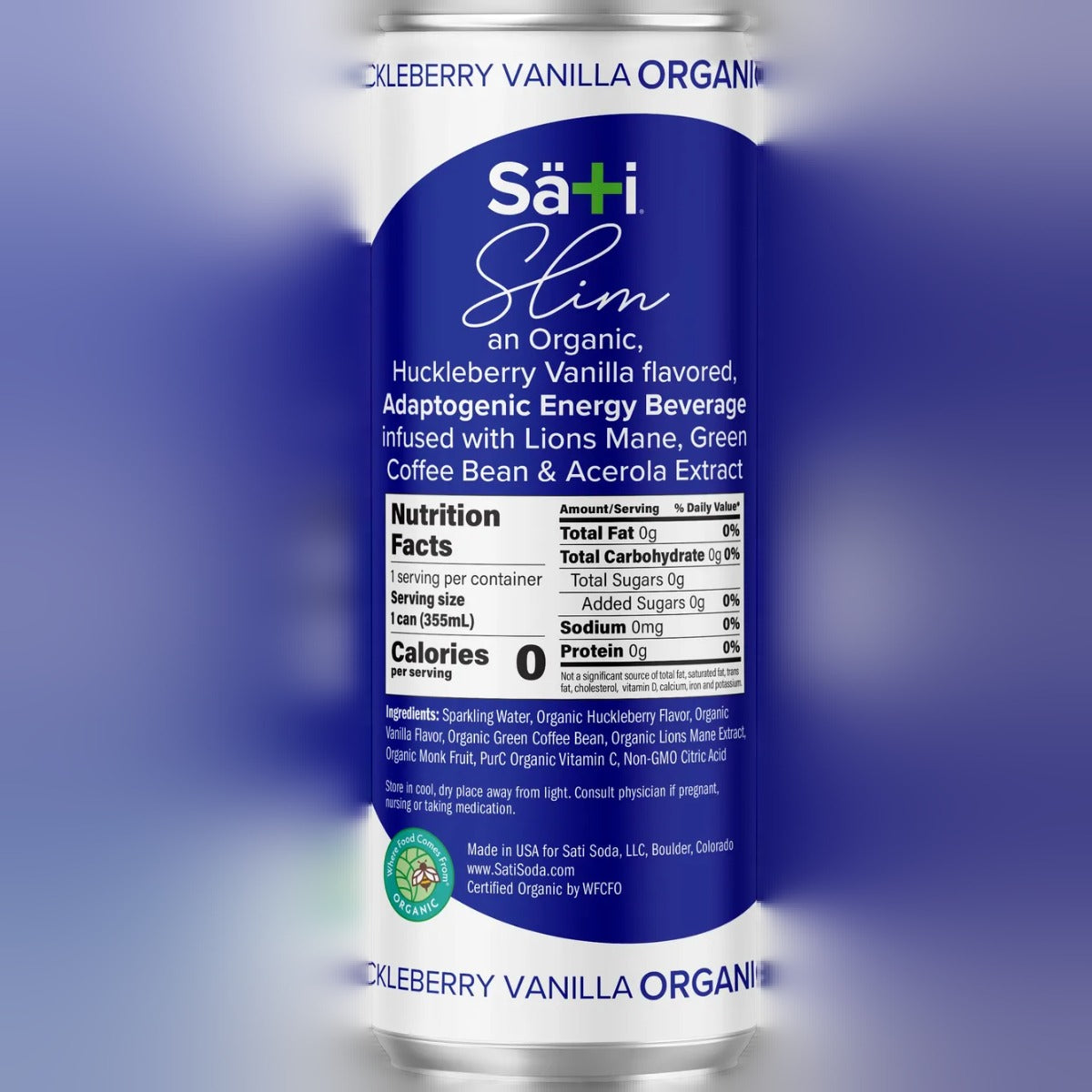 Organic Huckleberry Vanilla Soda (12 Pack)