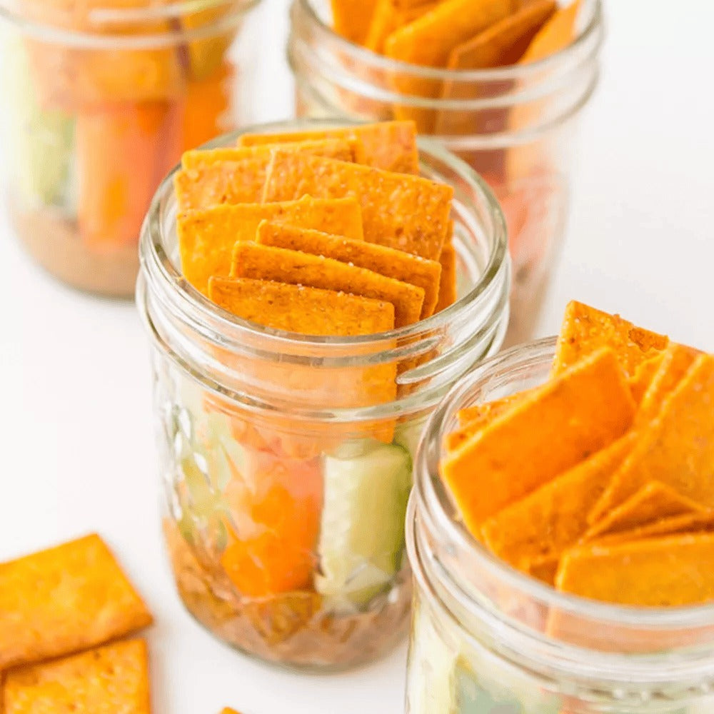 Farmhouse Cheddar Almond Flour Crackers