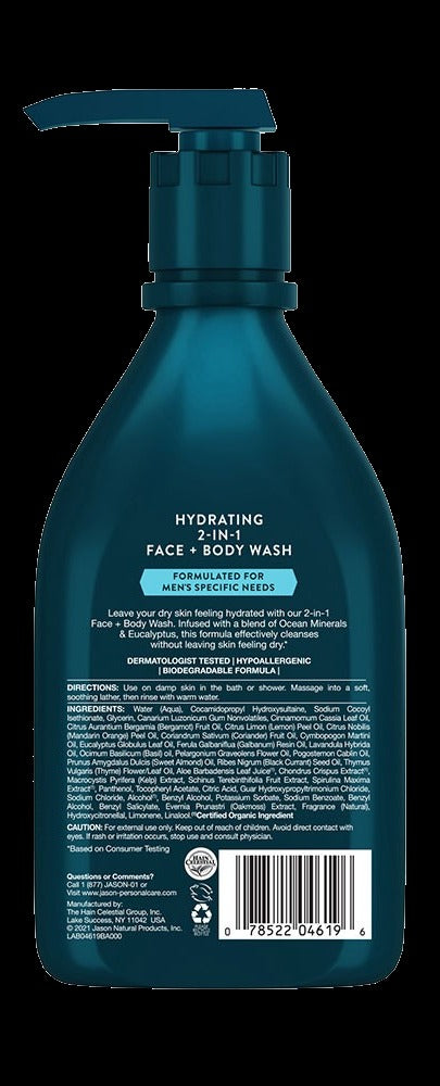 Men's Hydrating 2-In-1 Face + Body Wash