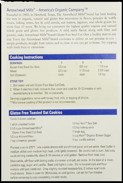 Organic Gluten Free Steelcut Oats