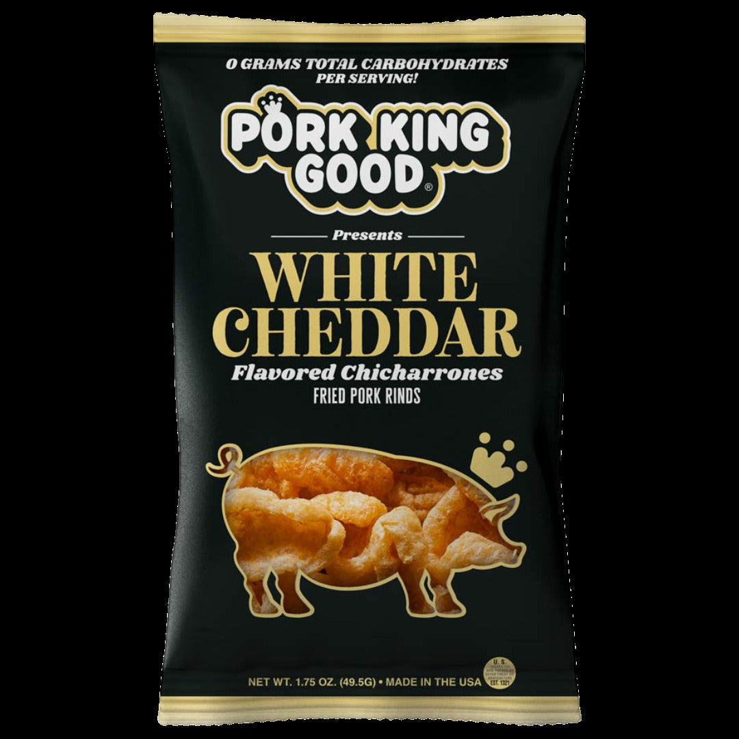White Cheddar Fried Pork Rinds (12 CT)