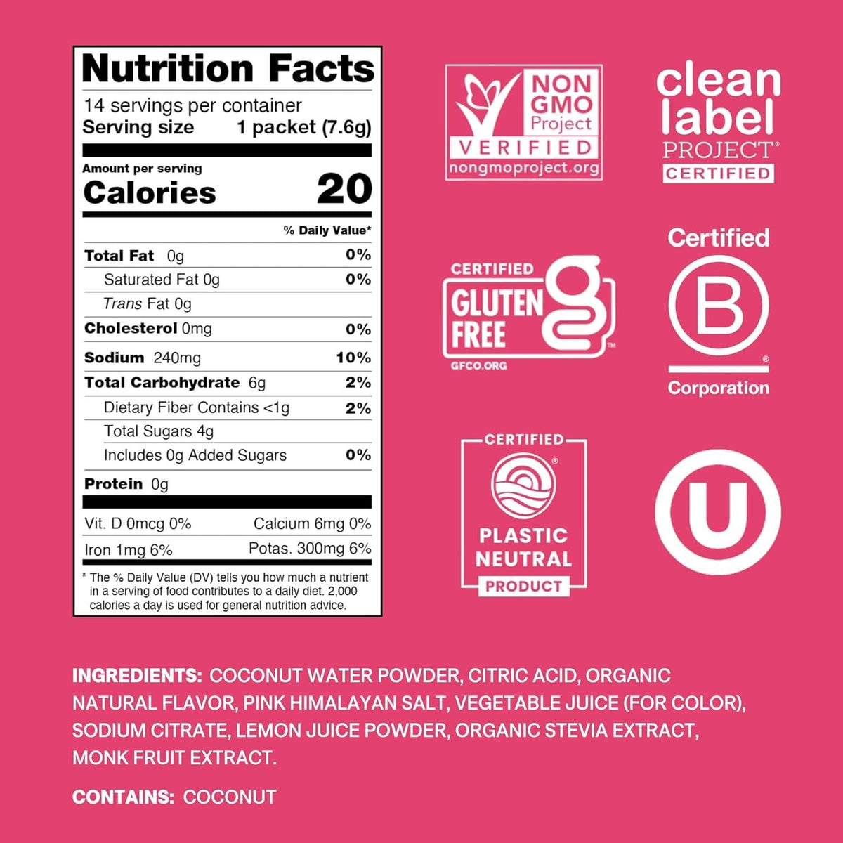Tropical Punch Electrolyte Drink Mix (8 CT)