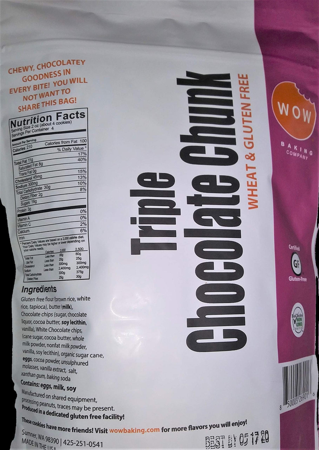 Triple Chocolate Chunk Gluten-Free Cookies