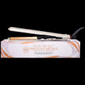 MaxLength 1" Flat Iron With Rose Gold Titanium Plates - White