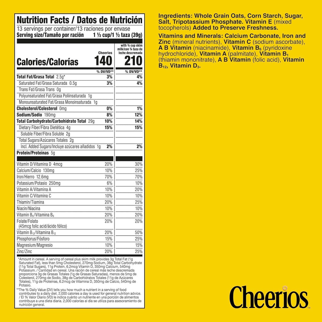 Cheerios Cereal - Family Size