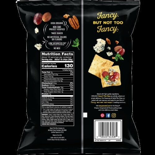 Organic Rosemary & Garlic Pita Chips