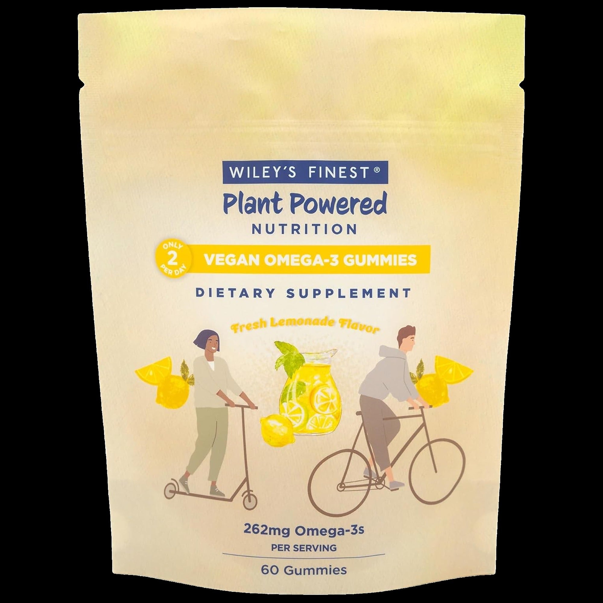 Vegan Omega 3 Adult Gummies - Fresh Lemonade (60 Tablets)