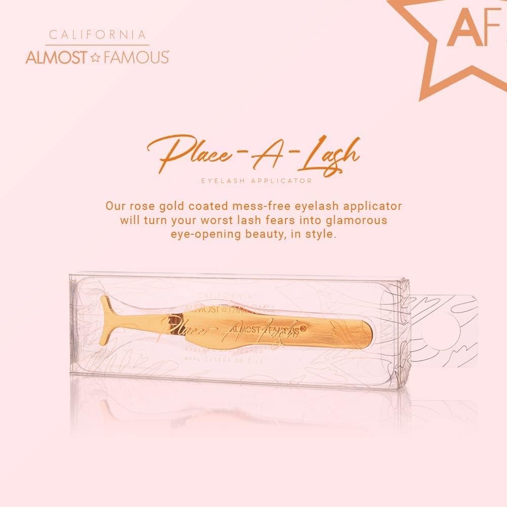 Magnetic Eyelash Applicator Tweezers - Rose Gold