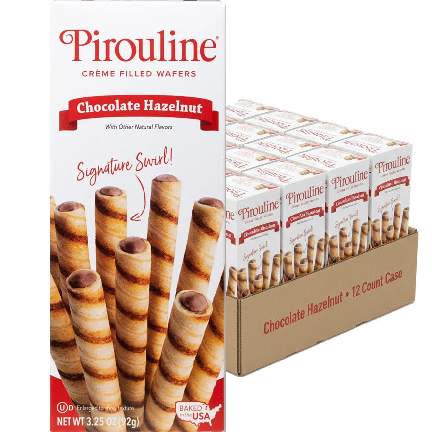 Chocolate Hazelnut Cream Filled Wafers (12 Pack)