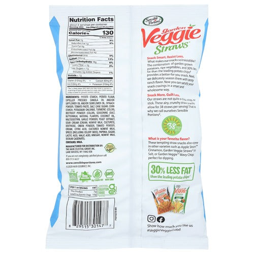 Zesty Ranch Garden Veggie Straws