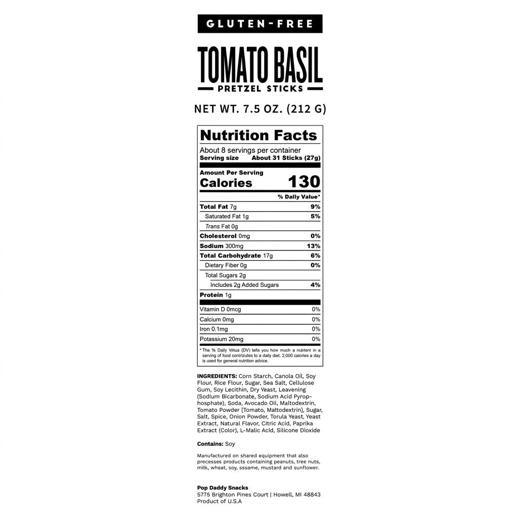 Tomato & Basil Pretzels
