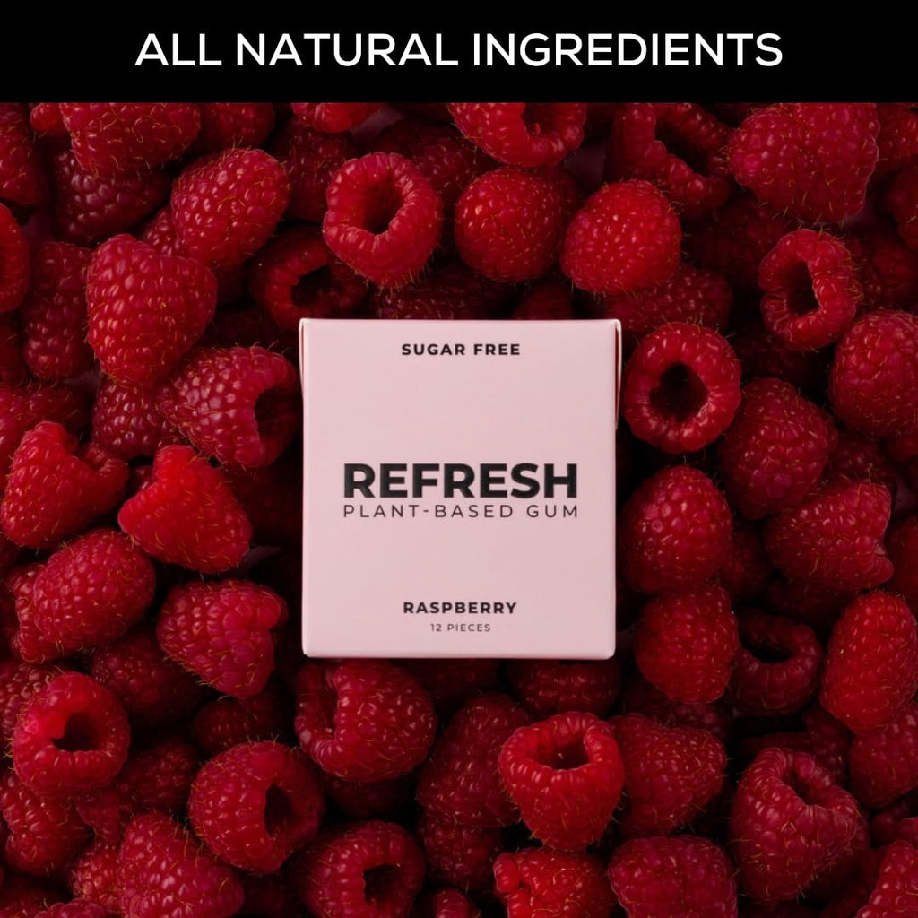 Raspberry Plant Based Gum (12 Pack)