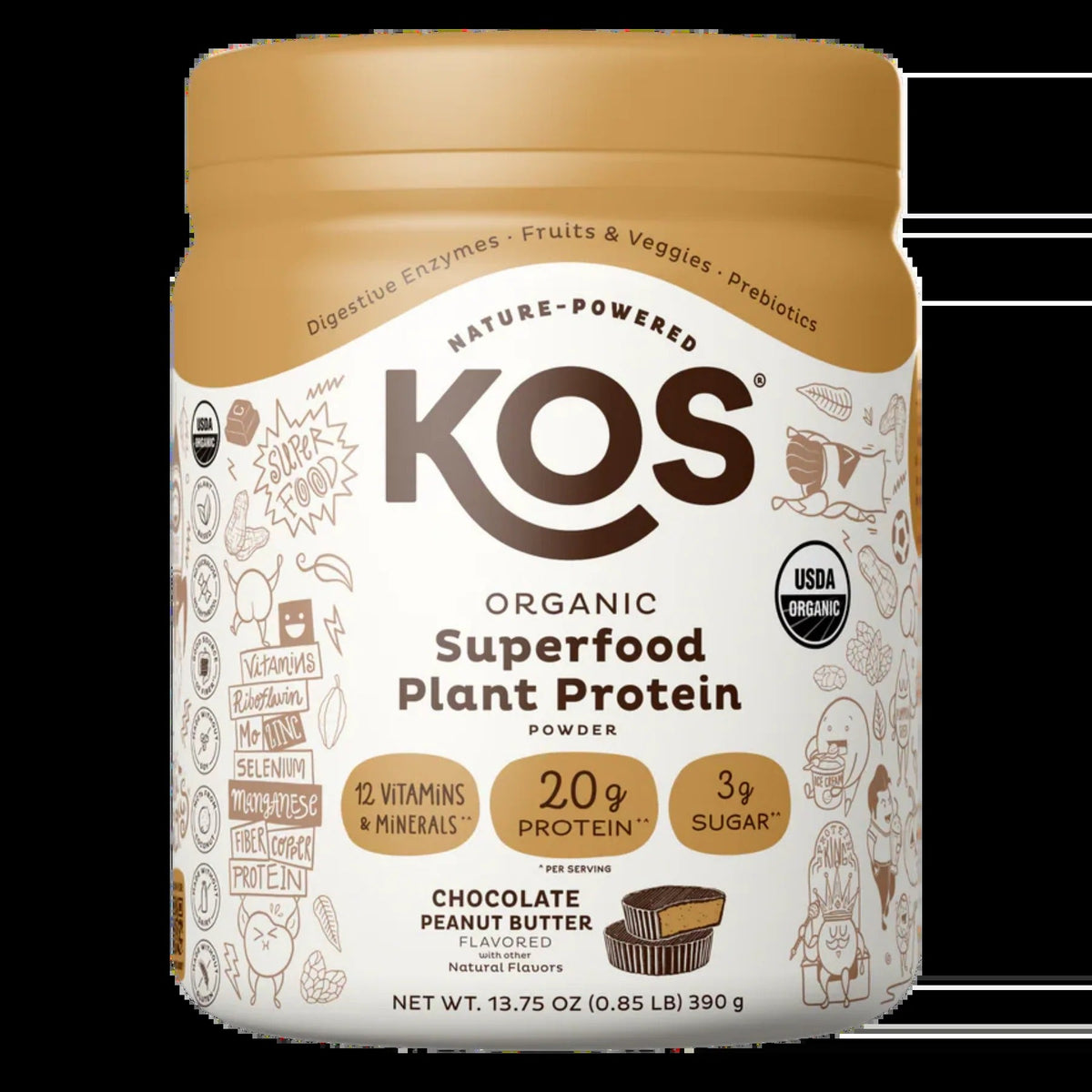Organic Plant Protein Powder -Chocolate Peanut Butter