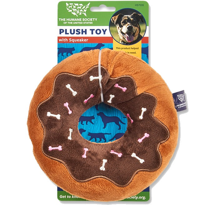 Plush Dog Toy Donut - Assorted Colors (1 CT)