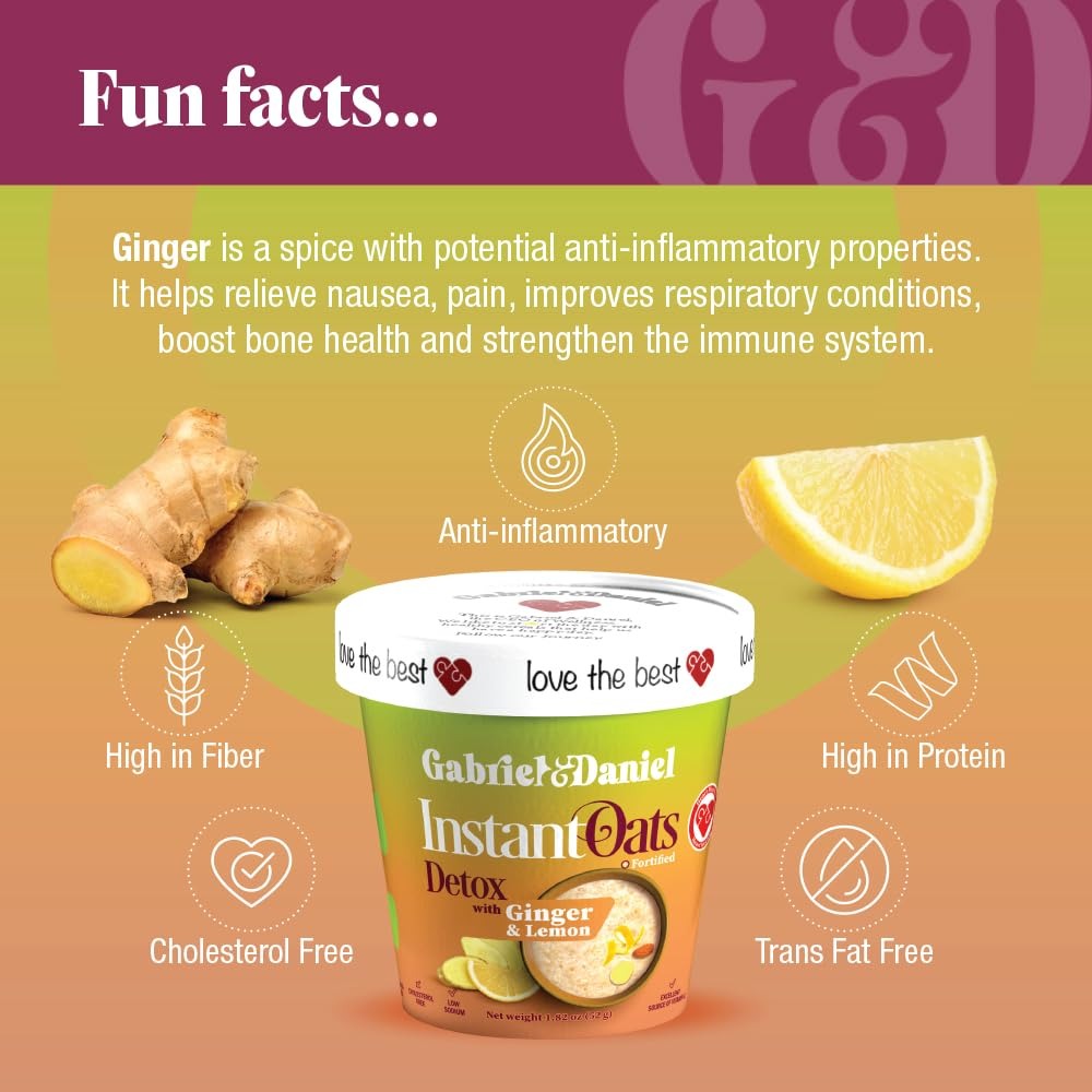Ginger Lemon Instant Oatmeal