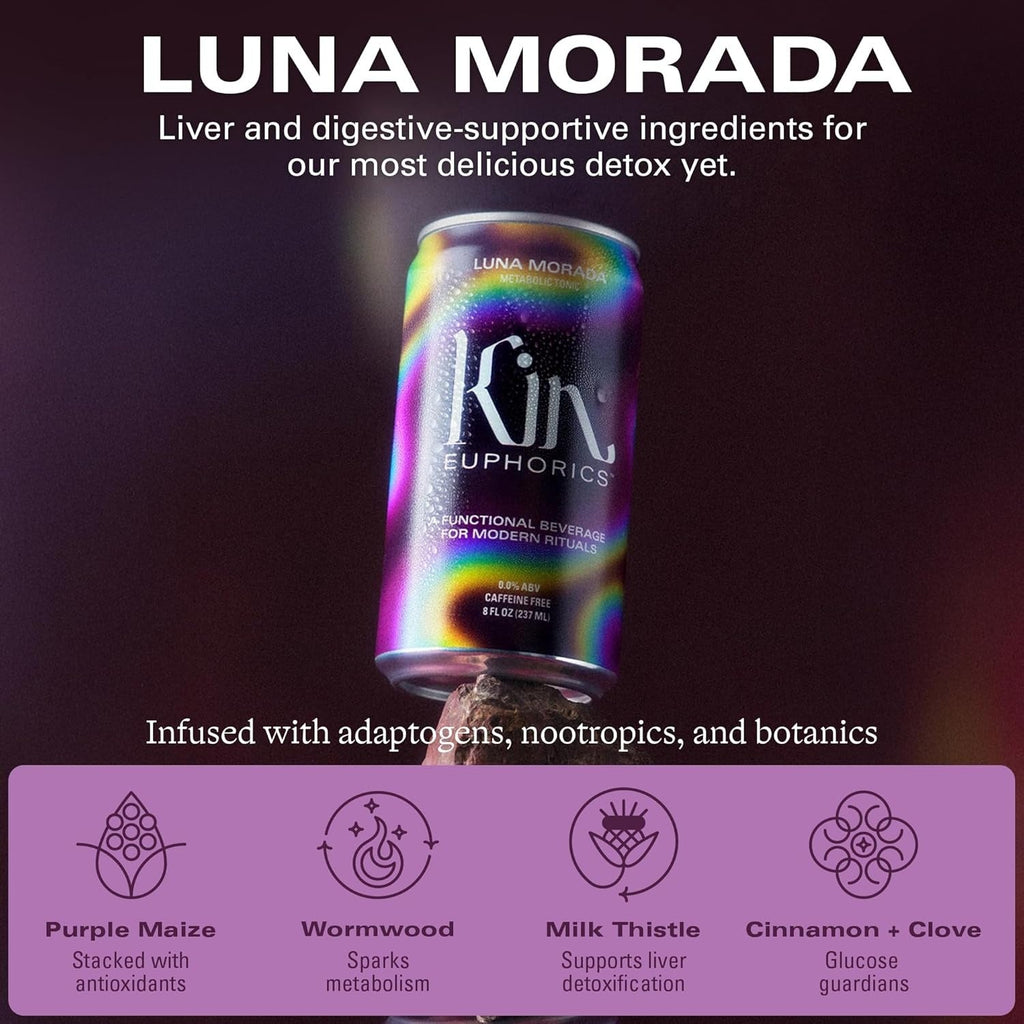 Luna Morada Nonalcoholic Functional Beverage (4 Pack)