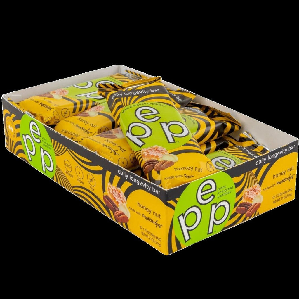 PEP Honey Nut Daily Longevity Bar (12 CT)
