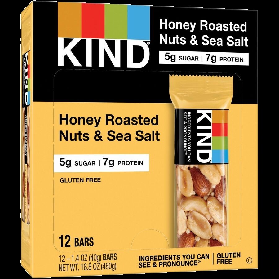 Honey Roasted Nuts And Sea Salt Nut Bar (12 CT)