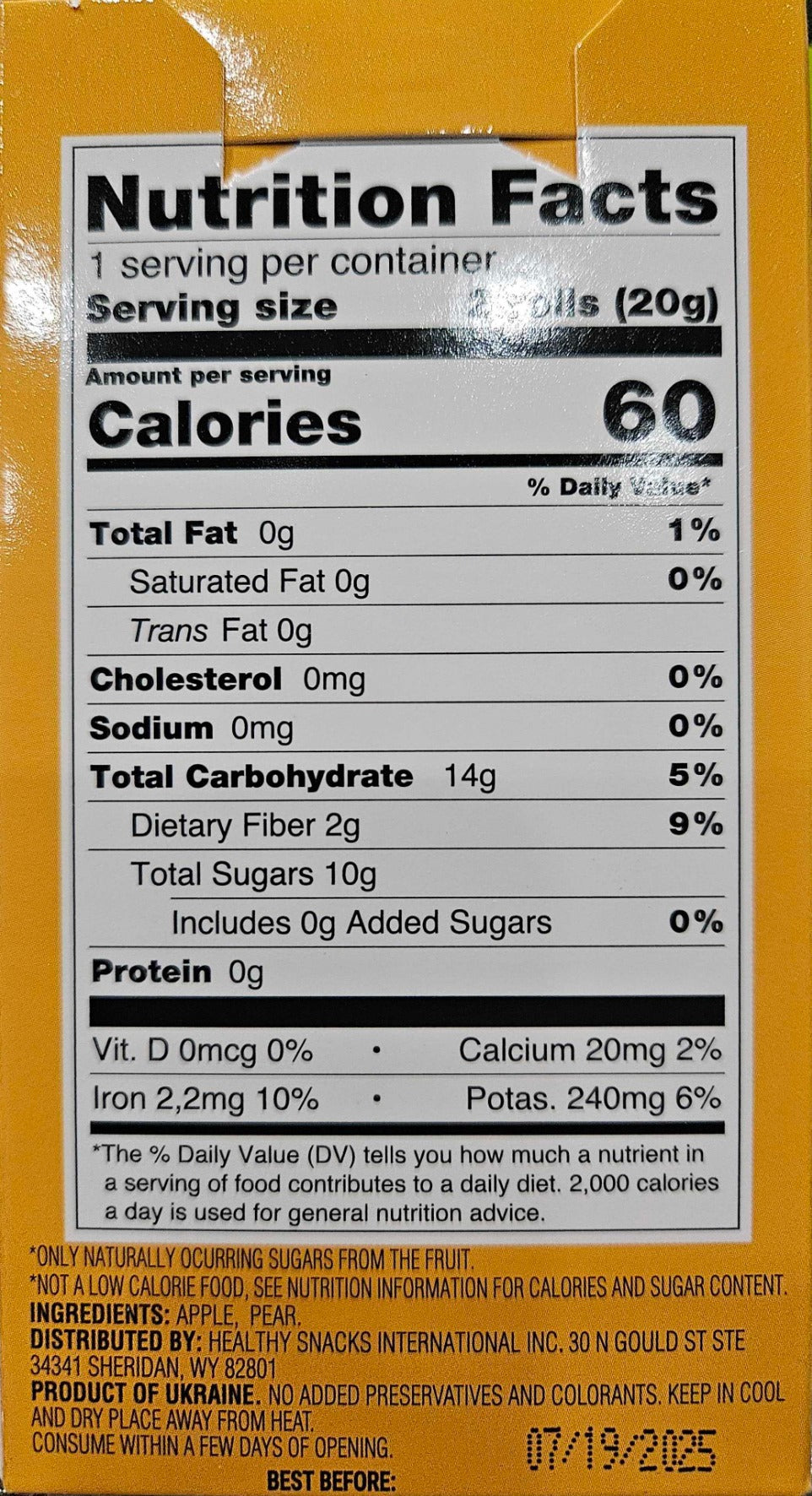 Apple Pear Fruit Rolls And Toy
