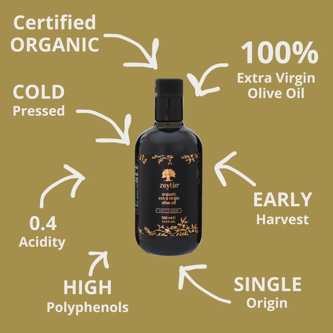 Organic Extra Virgin Olive Oil - Buttery & Smooth