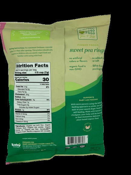 Sweet Pea Rings Baby Snack