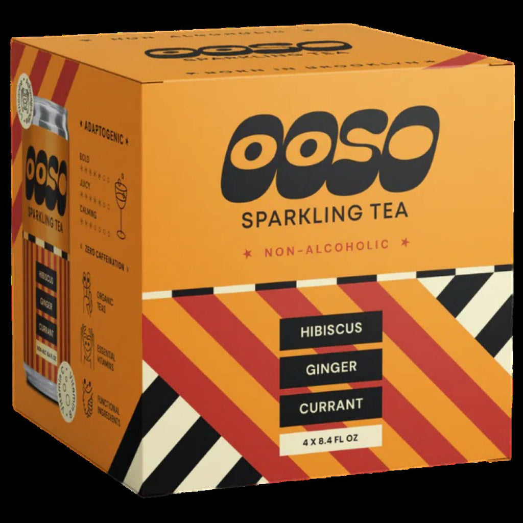 Hibiscus Ginger Currant Sparkling Tea (4 Pack)