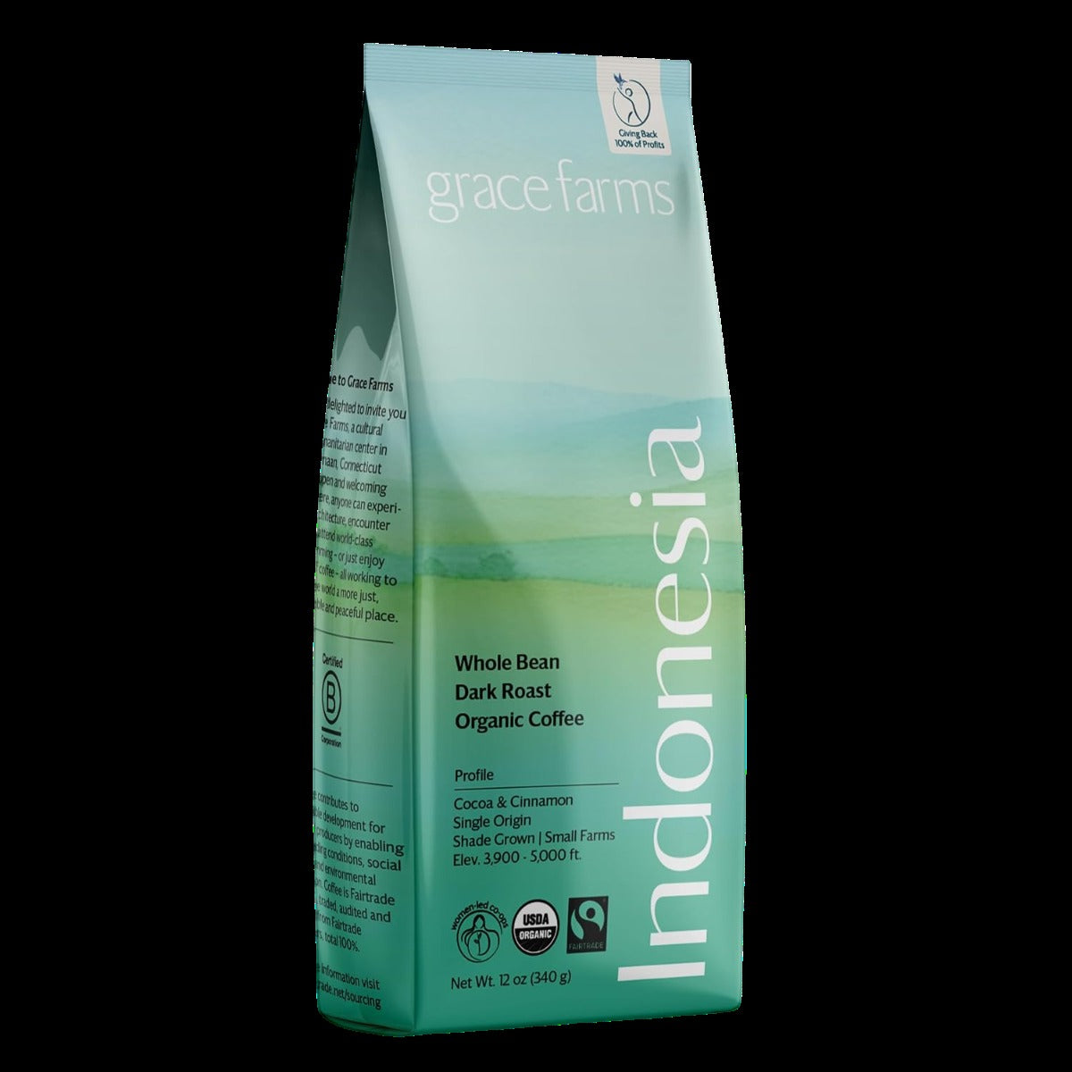Organic Single Origin Indonesian Dark Roast Whole Bean Coffee