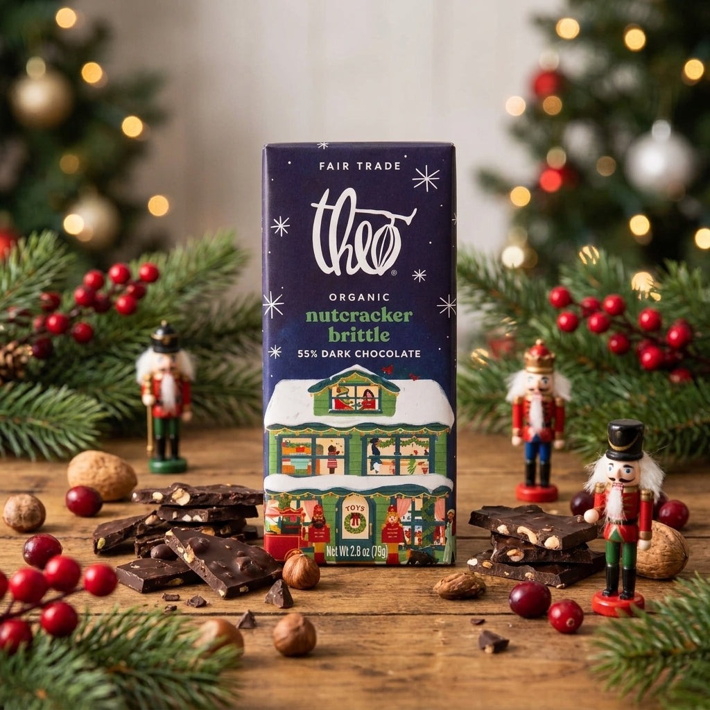 Organic Dark Chocolate 55% Nutcracker Brittle