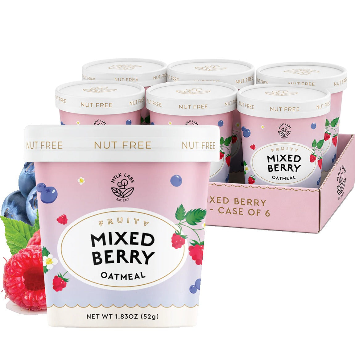 Mixed Berry Oatmeal Cups (6 Pack)