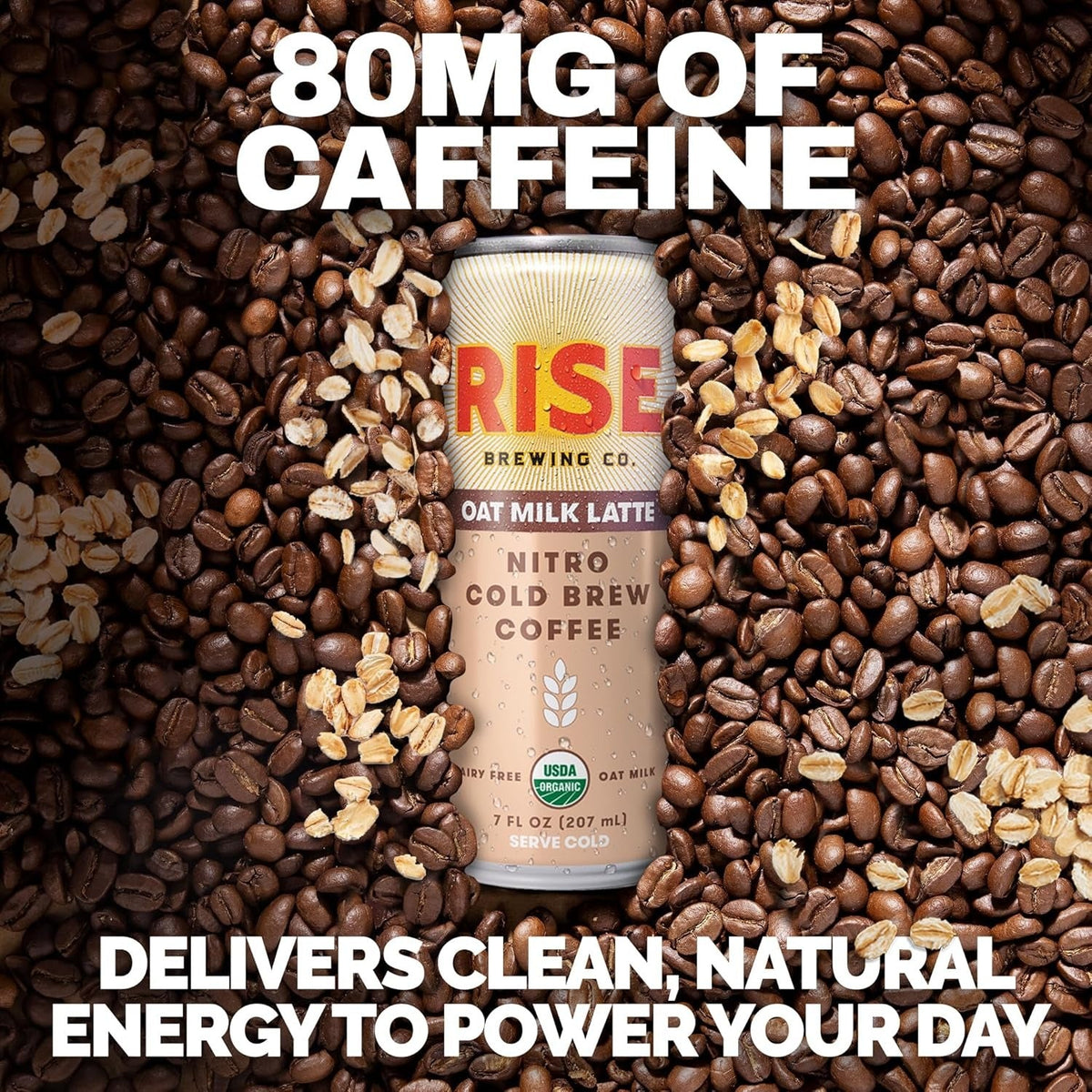 Nitro Cold Brew Coffee - Oat Milk Latte (12 Pack)