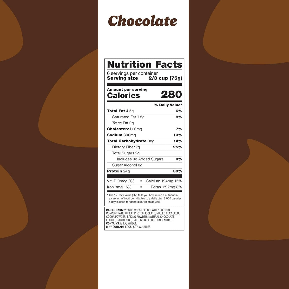 Chocolate Protein Pancake & Waffle Mix