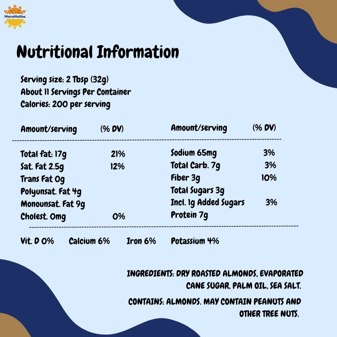 Crunchy Almond Butter - No Stir