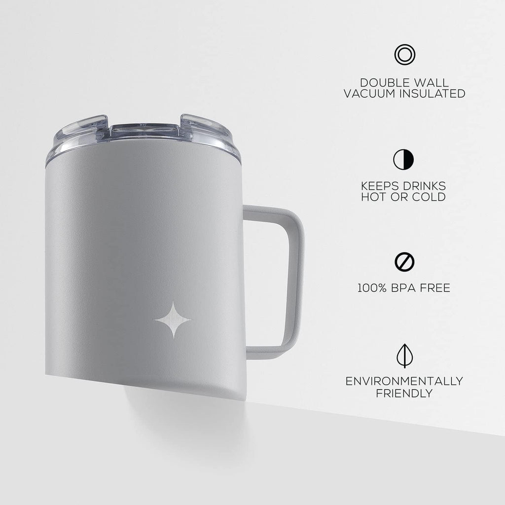 12oz Coffee Mug with Handle - Grey