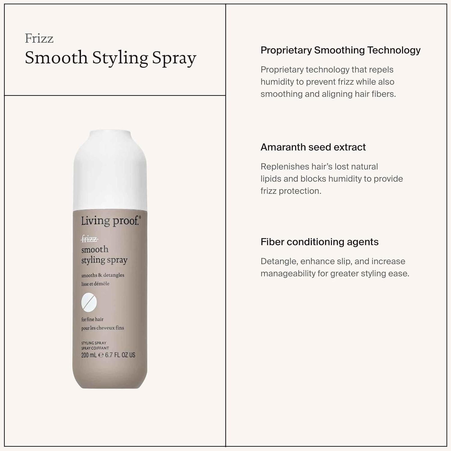 No Frizz Smooth Styling Spray