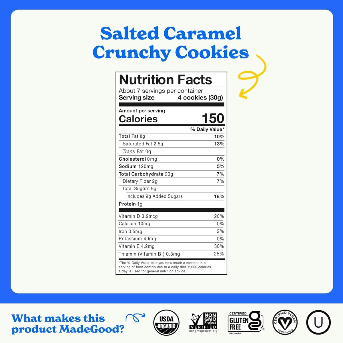 Salted Caramel Crunchy Cookies