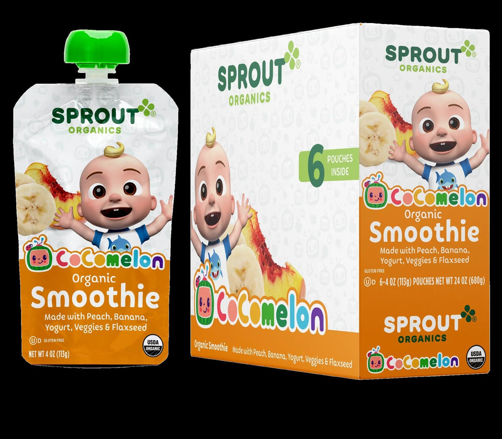 CoComelon Smoothie Peach Banana Yogurt Veggies (12+ Months) (6 Pack)