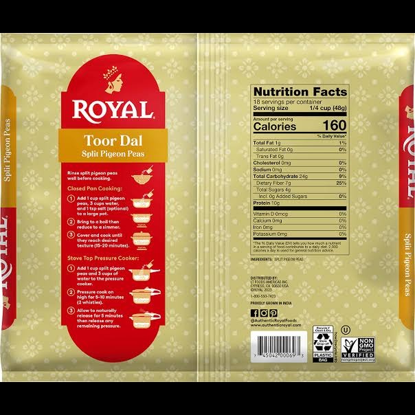 Split Pigeon Peas - Toor Dal