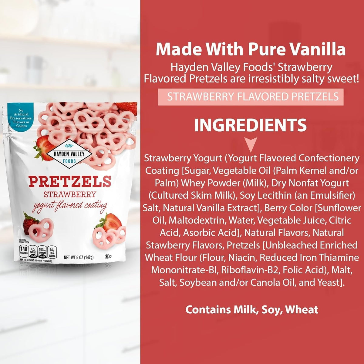 Strawberry Yogurt Pretzels