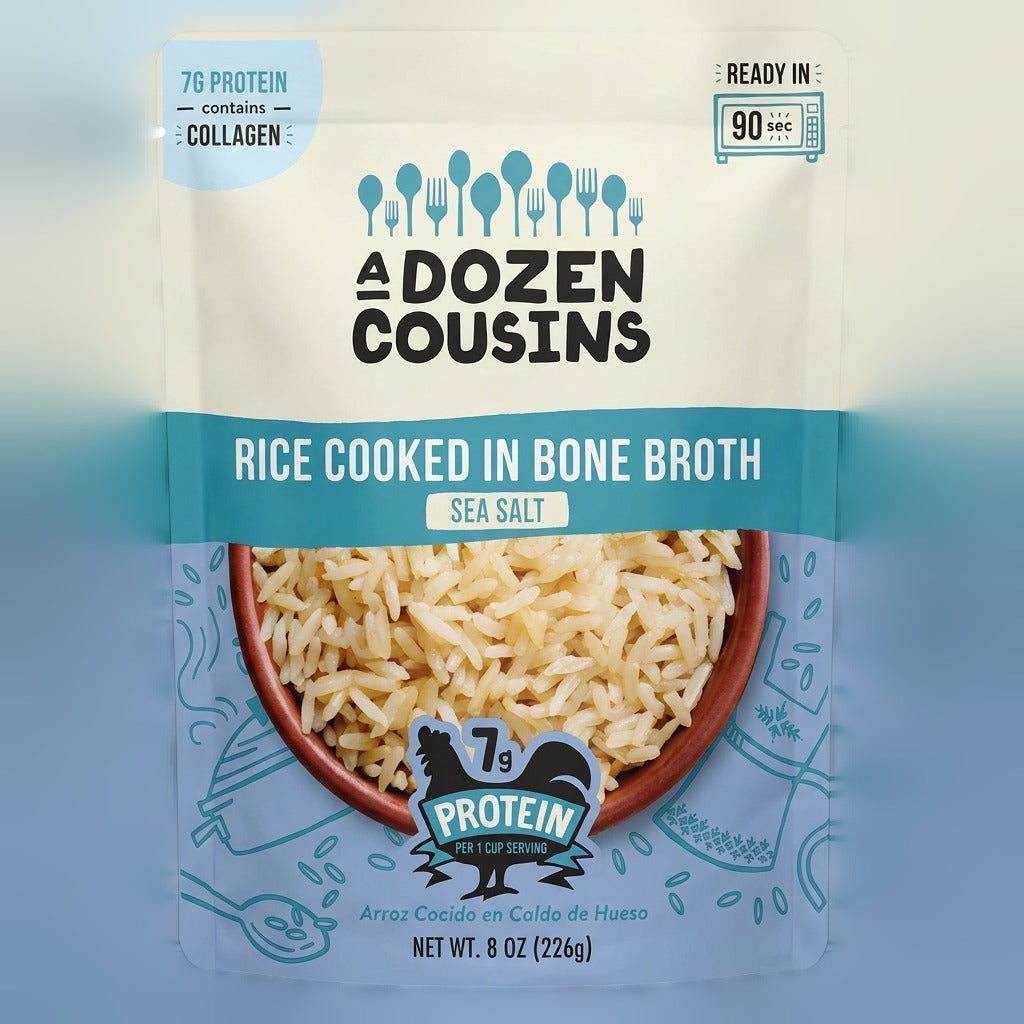 RTE Rice Cooked in Bone Broth Sea Salt (6 Pack)