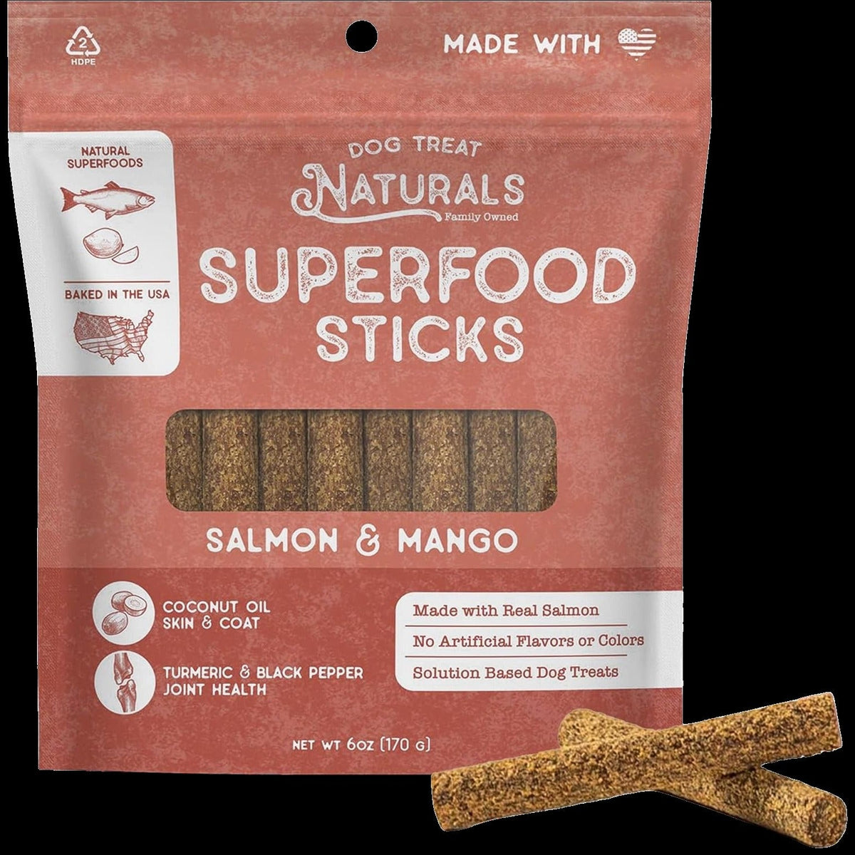 Salmon & Mango Superfood Dog Sticks