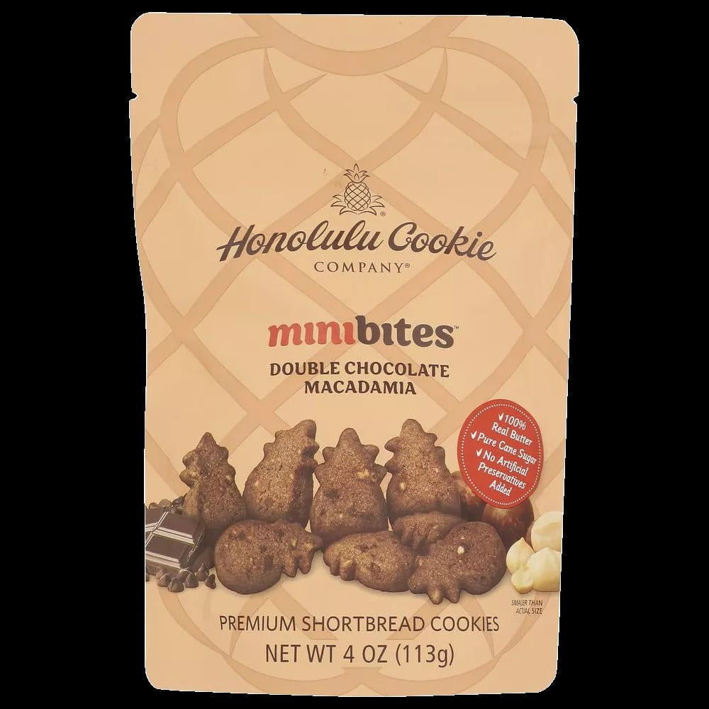 Double Chocolate Macadamia Shortbread Cookies
