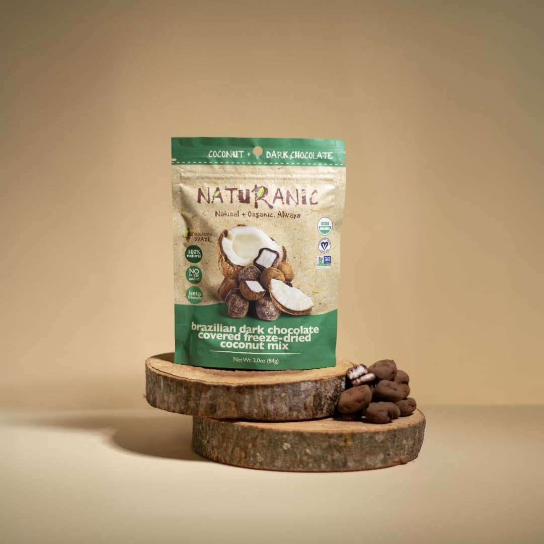 Brazilian Dark Chocolate Covered Freeze-Dried Coconut Mix