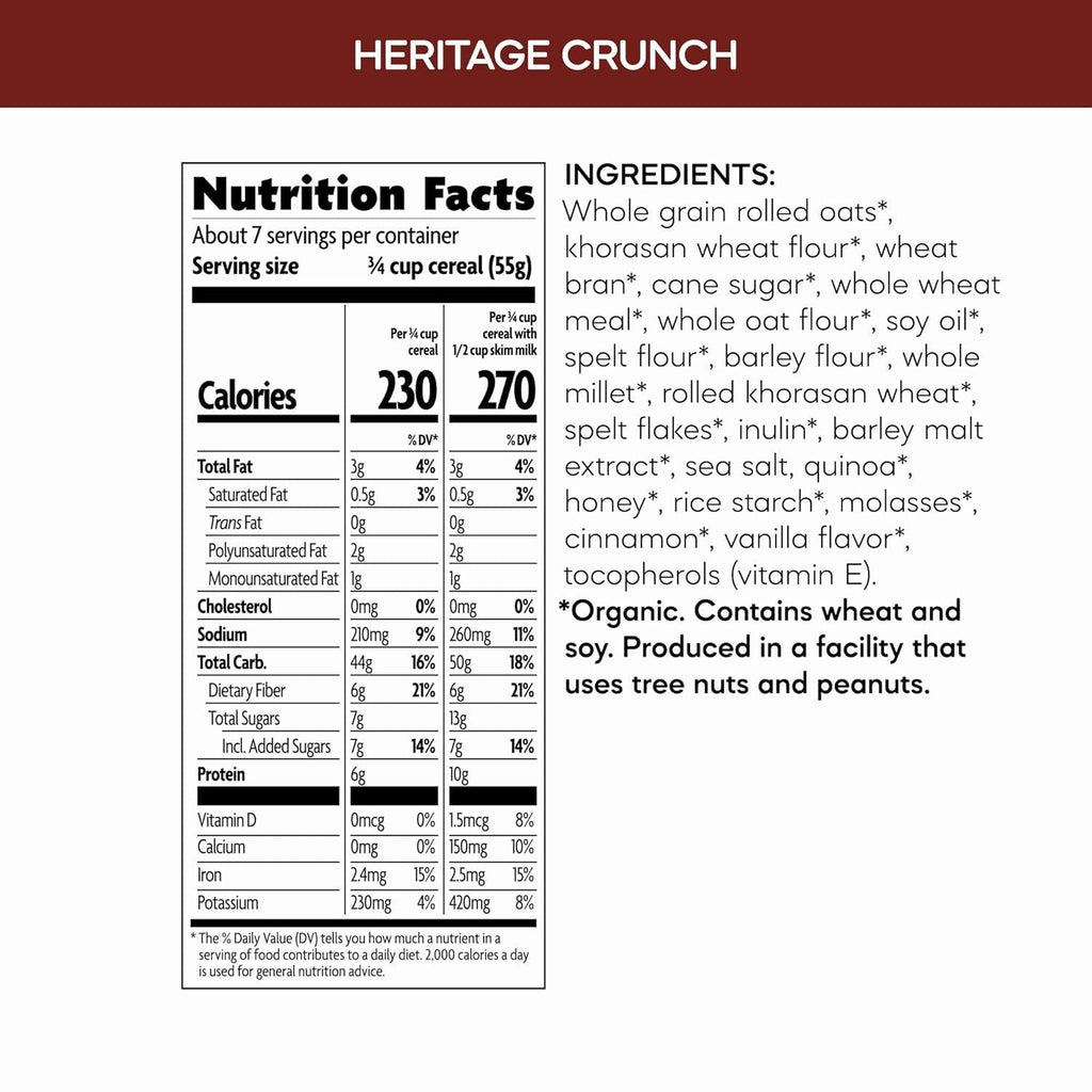 Organic Heritage Crunch Ancient Grains Cereal