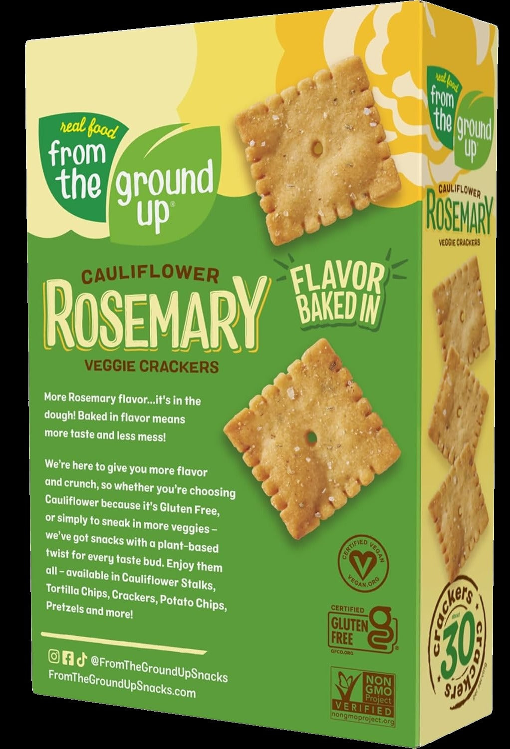 Cauliflower Rosemary Crackers