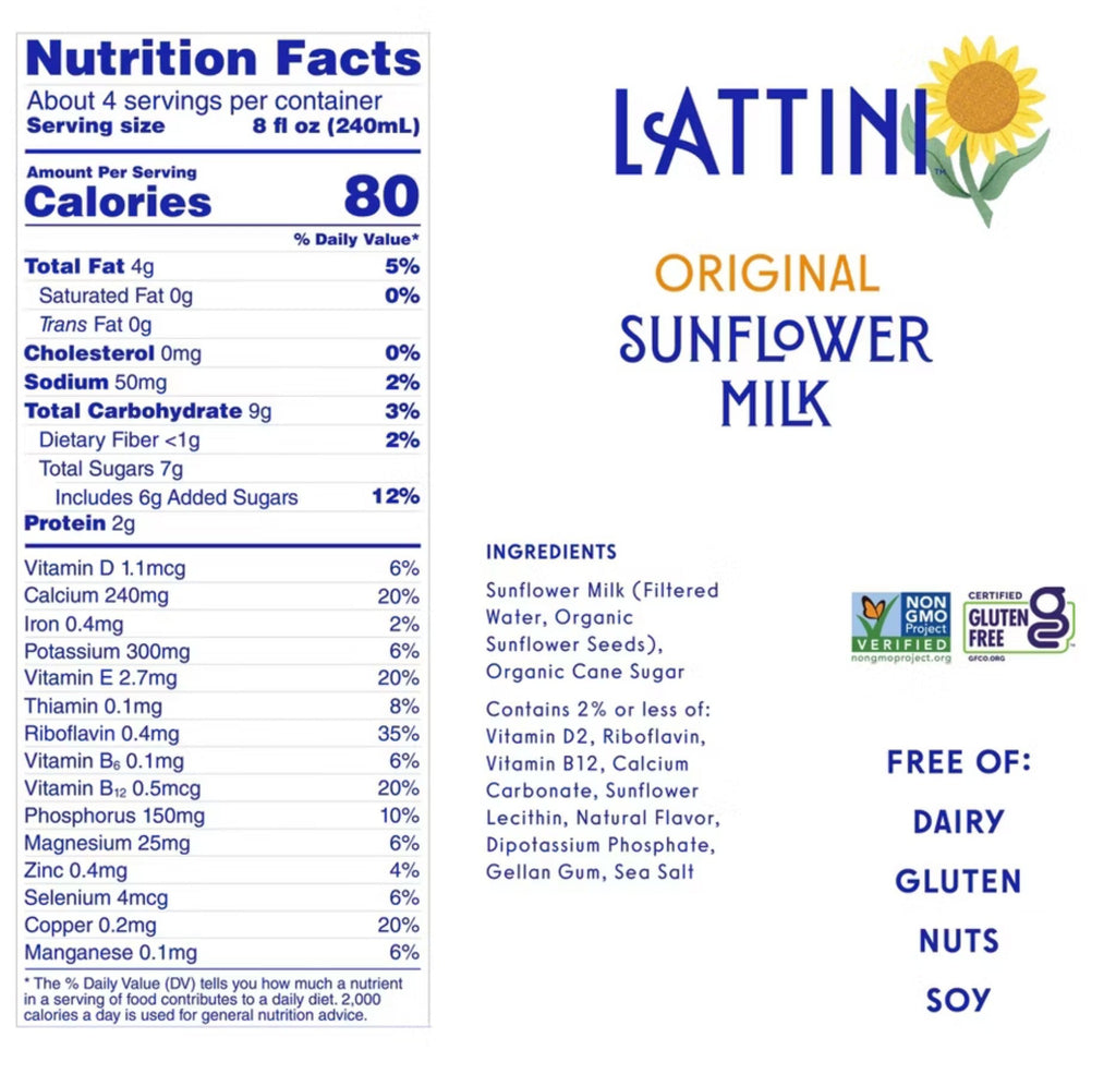 Original Sunflower Seed Milk