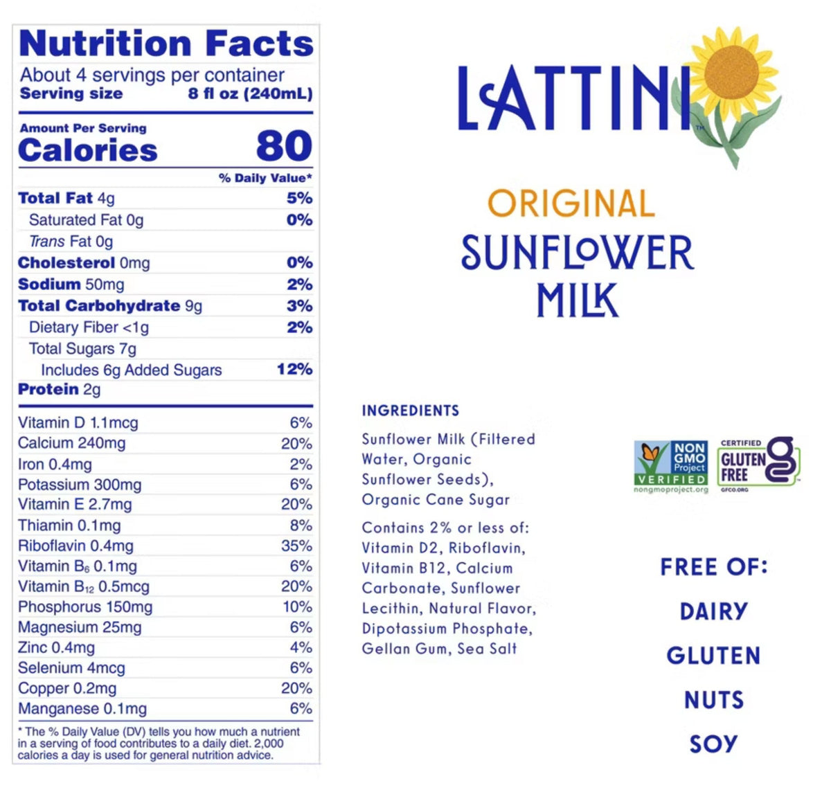 Original Sunflower Seed Milk