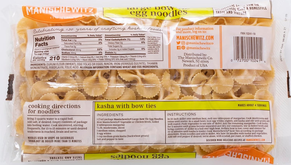 Large Bow Tie Egg Noodles